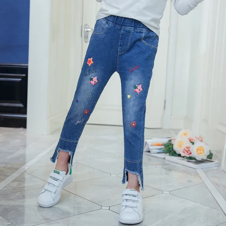 ACE любовь детская одежда штаны для девочек весенние брюки детские джинсы с