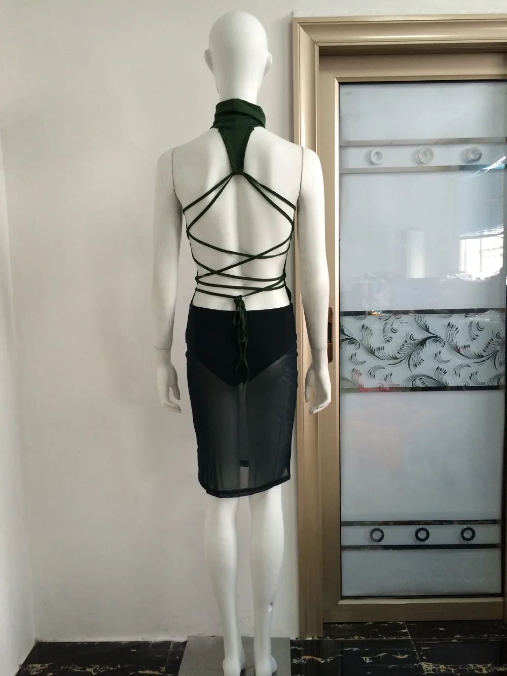 Сексуальное платье Для женщин Одежда Лето рукавов Тощий Красный Bodycon спинки