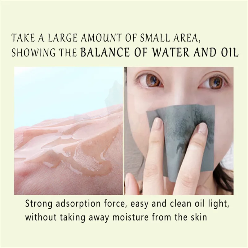 Новинка Лето 2019 абсорбирующая бумага с натуральным бамбуковым углем для лица