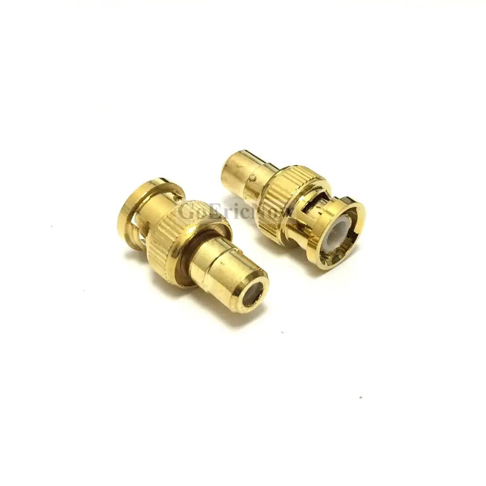 1 шт. RF коаксиальный позолоченный BNC штекер к RCA Женский разъем кабель