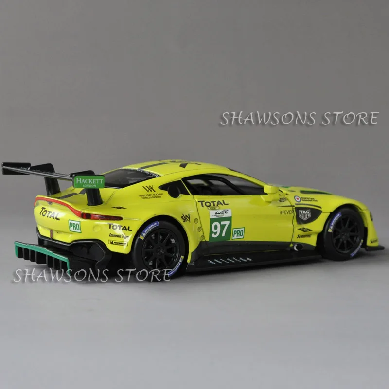 Литая модель гоночного автомобиля игрушки 1:32 Aston Martin Vantage GTE Le Mans Реплика со звуком