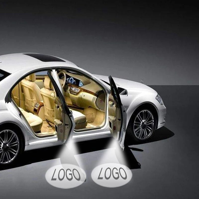 2 шт. Автомобильный Дверной светильник с логотипом бренда для LEXUS LS ES LX GX GS 2007- автоматический светодиодный лазерный проектор с теневой лампой для автомобиля
