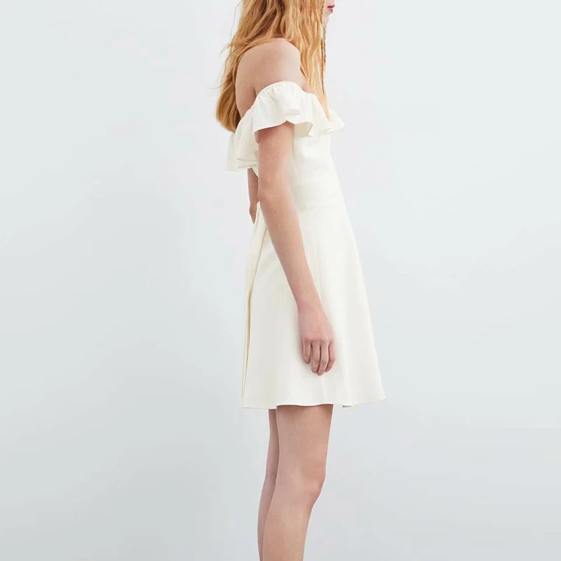 Heydress Летнее мини-платье с вырезом лодочкой сексуальное драпированное платье со