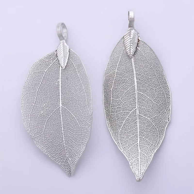 Листья из Натурального Орехового дерева с гальваническим покрытием листья