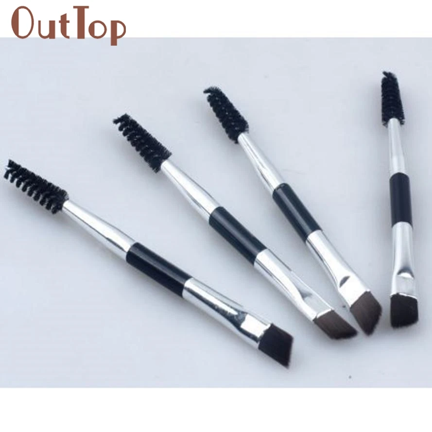 2019 Newly 1PC Makeup brush Double-headed Inclined Eyebrow Brush Eyelashes Volume Tool Freeshipping 30p1221 | Красота и здоровье