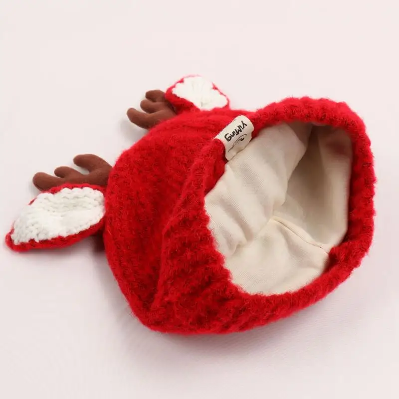 Новая Милая осенне-зимняя вязаная шапка для маленьких мальчиков и девочек