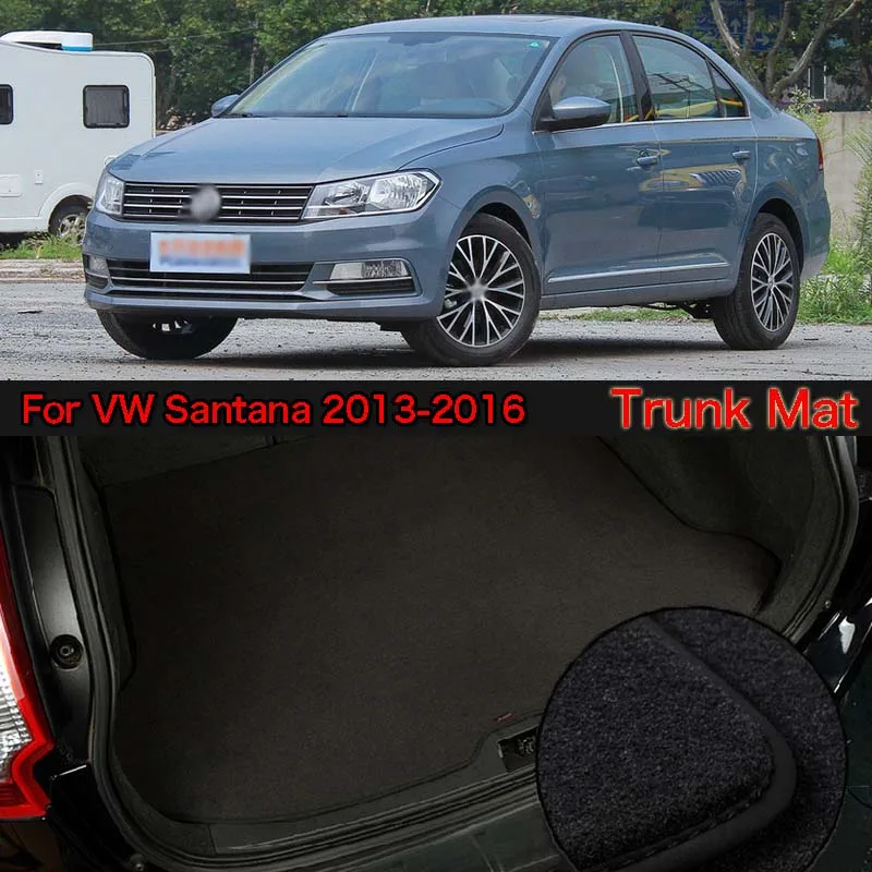 

Nylon Fabric Washable Car Trunk Cargo Liner Carpet Mats For VolksWagen Santana 2013-2016