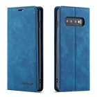 Роскошный кожаный флип-чехол для Samsung Galaxy S10 S9 S8 Plus S10e Note 9 A6 A7 A8 2018, держатель для карт, Магнитный кошелек, подставка, чехол-книжка