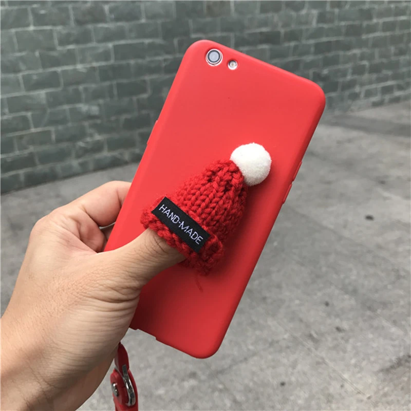 Новый милый 3D шапка теплый меховой шар телефон силиконовый черный чехол для Samsung