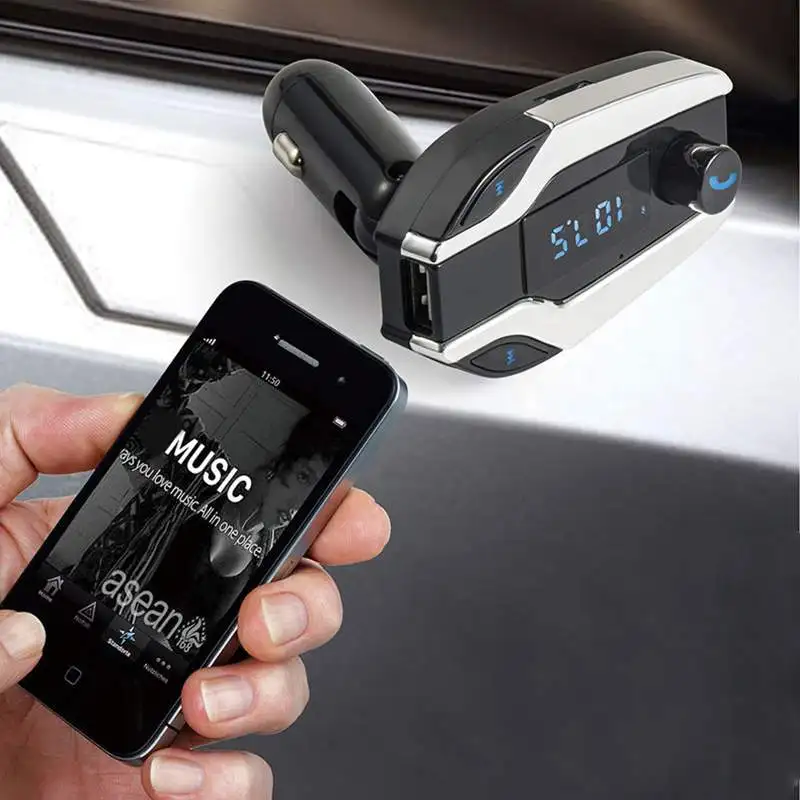 Автомобильный комплект с Bluetooth беспроводной fm-передатчик Радио адаптер