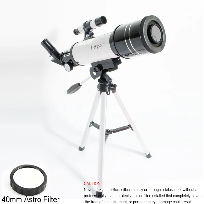 

HD Astronomical Telescope 40700 with Tripod Monocular Moon Bird Watching Match Solar Filter Sun Film Can See Sunspot