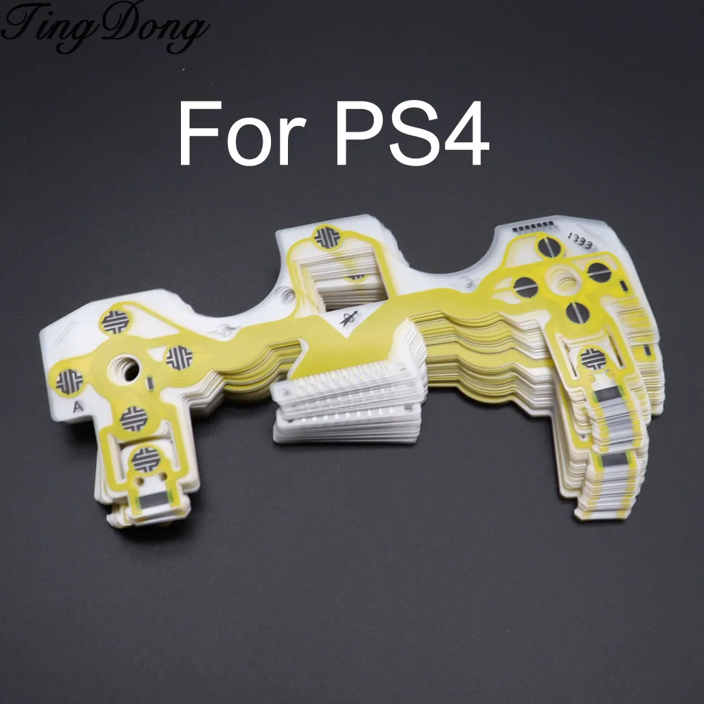 TingDong запасные кнопки для PS4 Dualshock 4 Pro тонкая фотопленка клавиатура гибкий кабель