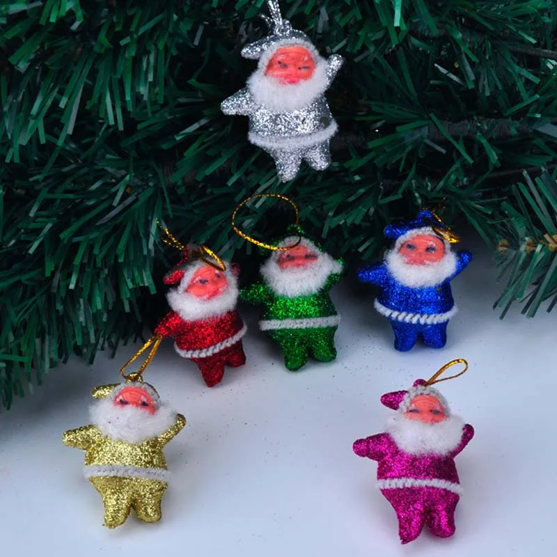 Маленькие украшения для рождественской елки кулон Санта-Клаус 24 шт./лот | Дом и
