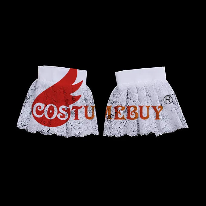 Мужской кружевной воротник Costumebuy черно белый гофрированный в стиле стимпанк