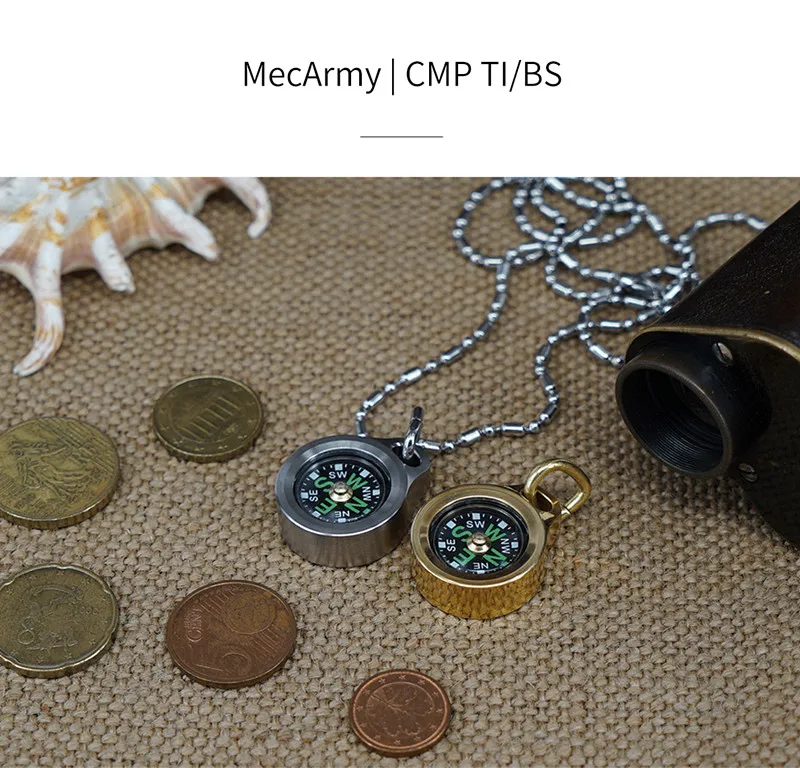 Открытый компас MecArmy брелок с компасом CMP T/B компас титан/латунь направление идентификационный компас