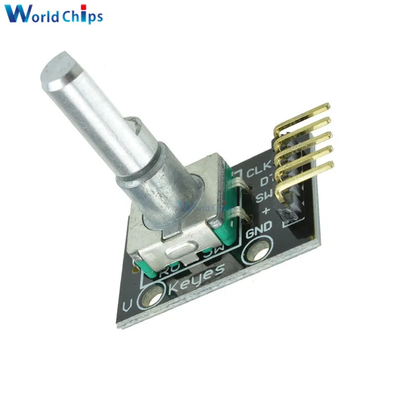 Diymore KY-040 360 градусов Поворотный модуль кодировщика с 15 × 16,5 мм Вращающаяся ручка потенциометра крышка для Arduino переключатель датчика кирпича