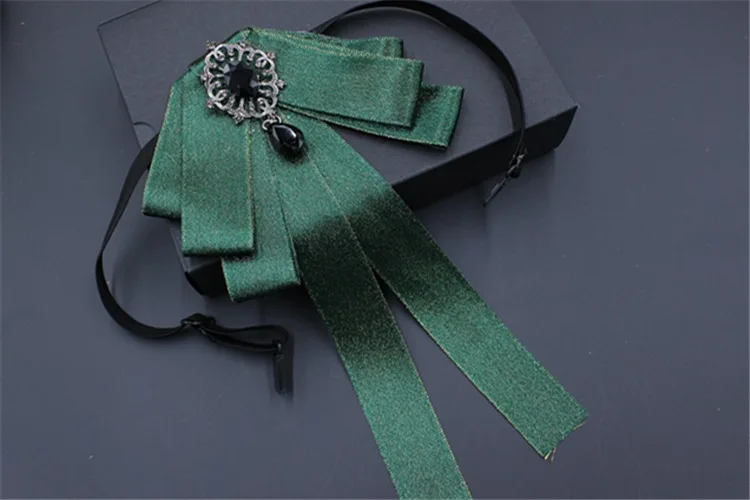 Rhinestone Bow Tie Элегантный мужской женский шейный воротник рубашка галстук-платок ручной работы эластичная лента сплав горный хрусталь кристалл преппи Униформа лента галстук-бабочка - Цвет: Rhinestone Bow Tie