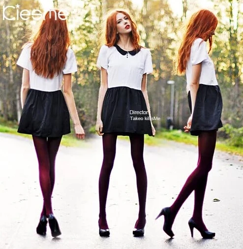 Для женщин весна осень и зима плотный нейлон карамельный цвет модные пикантные