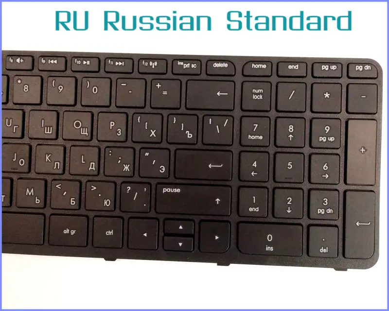 

Russian RU Version Keyboard For HP Pavilion 17-e130us 17-e189nr 17-e065nr 17-e067nr Laptop with Frame