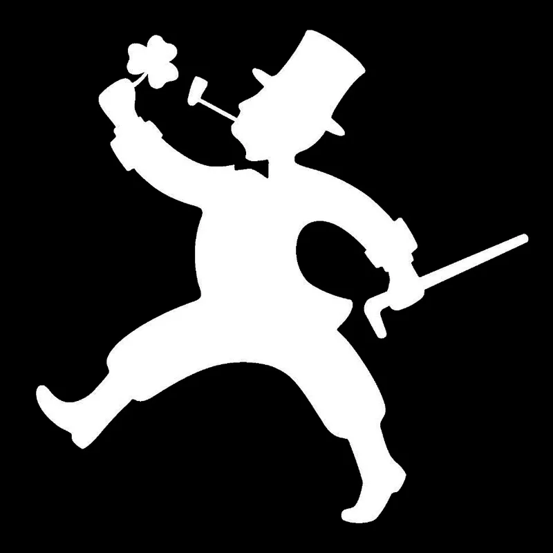 15 9 см * Leprechaun виниловые наклейки для автомобиля аксессуары черный/серебристый S3