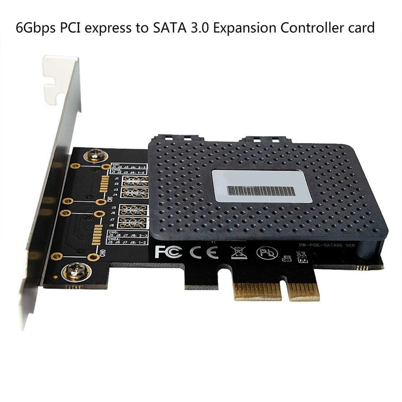 6 Гбит/с Pci Express Pcie Pci-E на 2 порта Sata 3 0 порт s Расширенный контроллер переходник