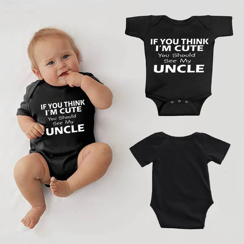 YSCULBUTOL если вы думаете что дядя черный с коротким рукавом унисекс детское боди |