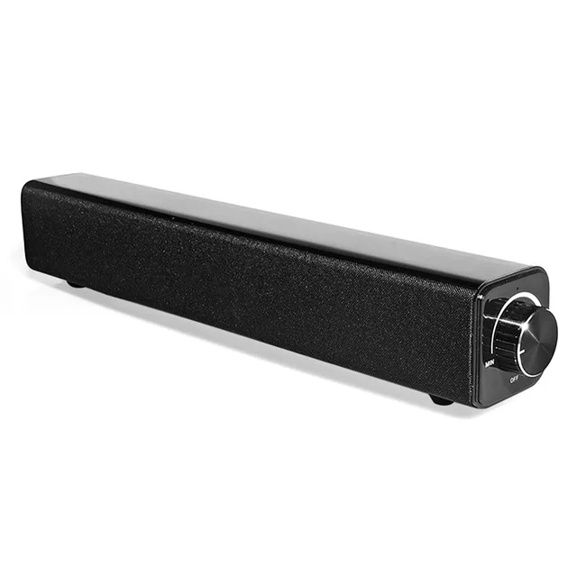 black Домашний кинотеатр 20 вт Bluetooth саундбар тв динамик Bluetooth колонка s бас саундбар динамик музыкальный центр бум коробка для тв пк - Цвет: black