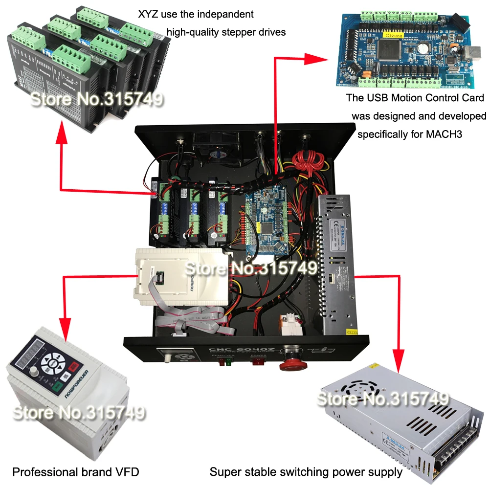 CNC 6040 USB Mach3 управление 2.2квт 4 оси ЧПУ маршрутизатор ЧПУ резьба по дереву деревообрабатывающий фрезерный гравер машина с охлаждением