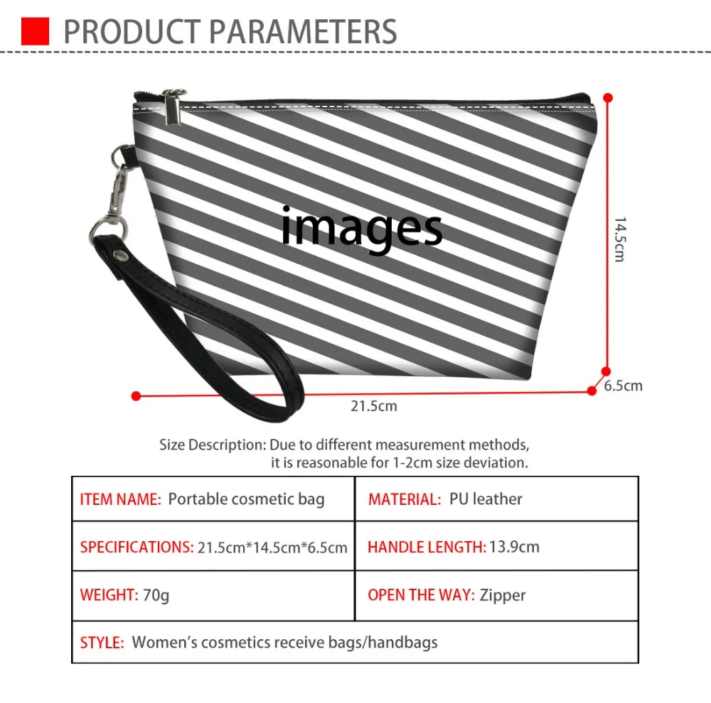 

Nopersonality Cosmetic Bag Women Small Travel Makeup Bag Great Bag Zipper Make Up Organizer Storage Pouch Toiletry Kit Box