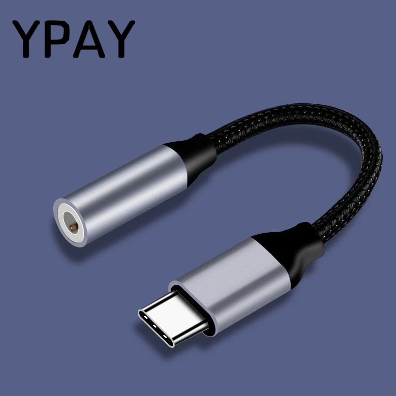 Адаптер YPAY с USB Type C на разъем 3 5 мм для наушников переходник c Xiaomi Mi 8 6 Huawei Leeco Le Max 2 S3