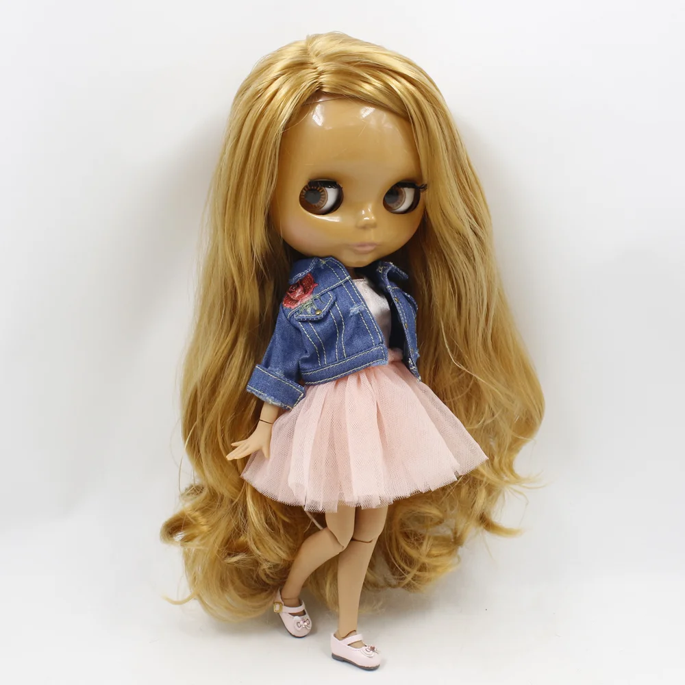 Ледяной DBS Blyth 1/6 bjd кукла шарнирное тело фабрика темно куклы кожи BL331 дикой боковой шнуровкой с бахромой