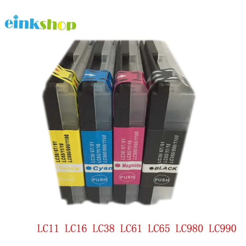 Einkshop1Set LC11 LC16 LC38 LC61 LC65 LC980 LC990 Совместимый картридж для Brother MFC-490CW MFC-490CN MFC-670CD |