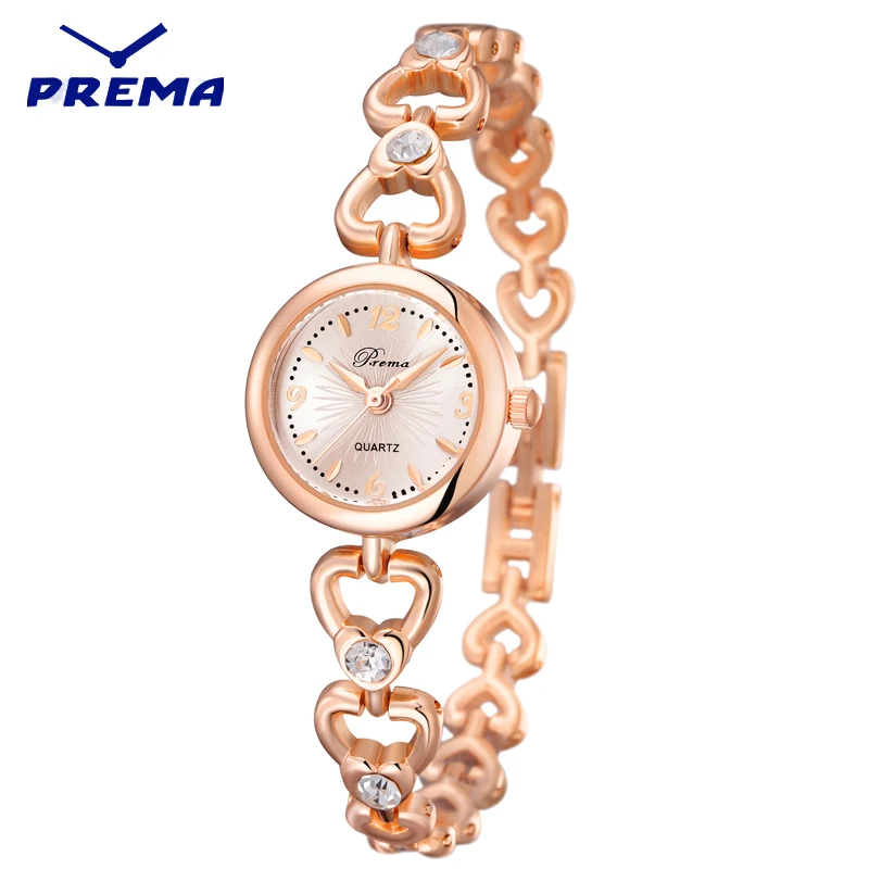 Женские часы браслет PREMA роскошные брендовые Модные кварцевые со стразами