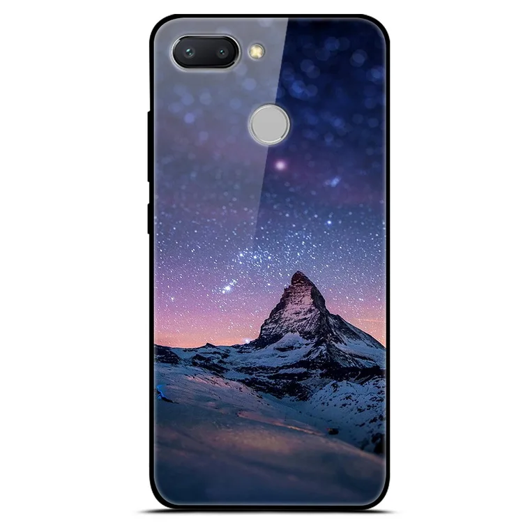 31 Чехол из закаленного стекла для Xiaomi Redmi 6, чехол с изображением планеты космоса, стеклянный чехол на заднюю панель для Xiaomi Redmi 7, 6, A, 7A, 6A, чехол для телефона Redmi6 - Цвет: 31