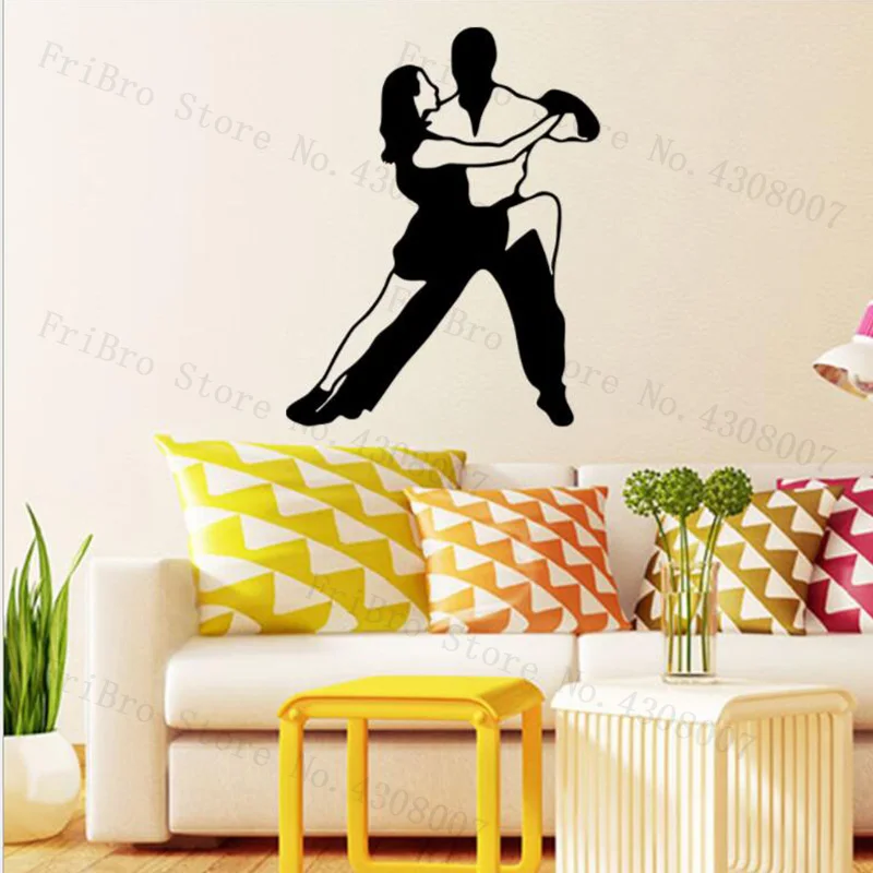 International Dance Latin dance Protect the school classroom studio decorative laminated glass wall stickers | Дом и сад