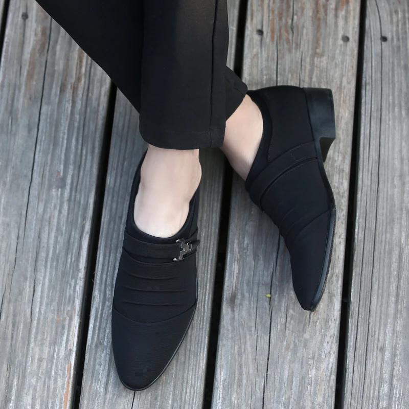 Мужская обувь из парусины Повседневная Деловая на плоской подошве повседневные