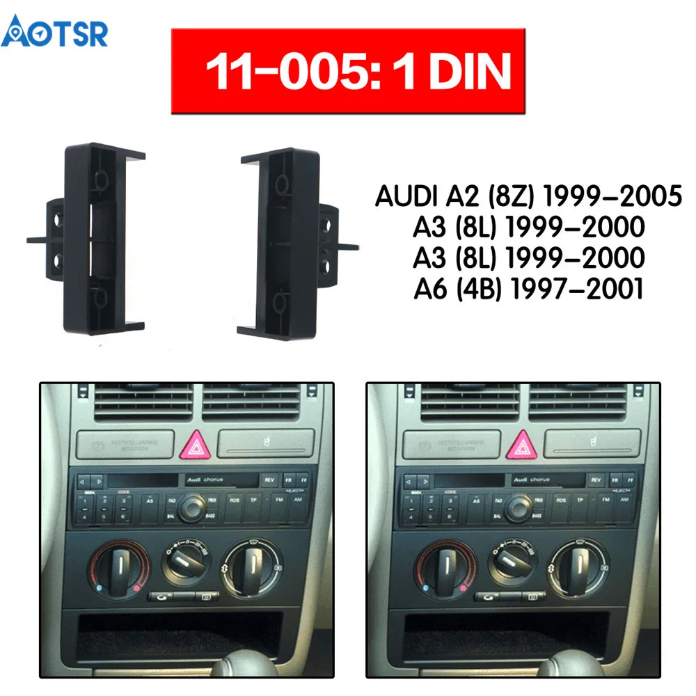 Автомобильная стереопанель 1 Din комплект отделки для AUDI TT 1998 2003 A2 A4 1999 2002