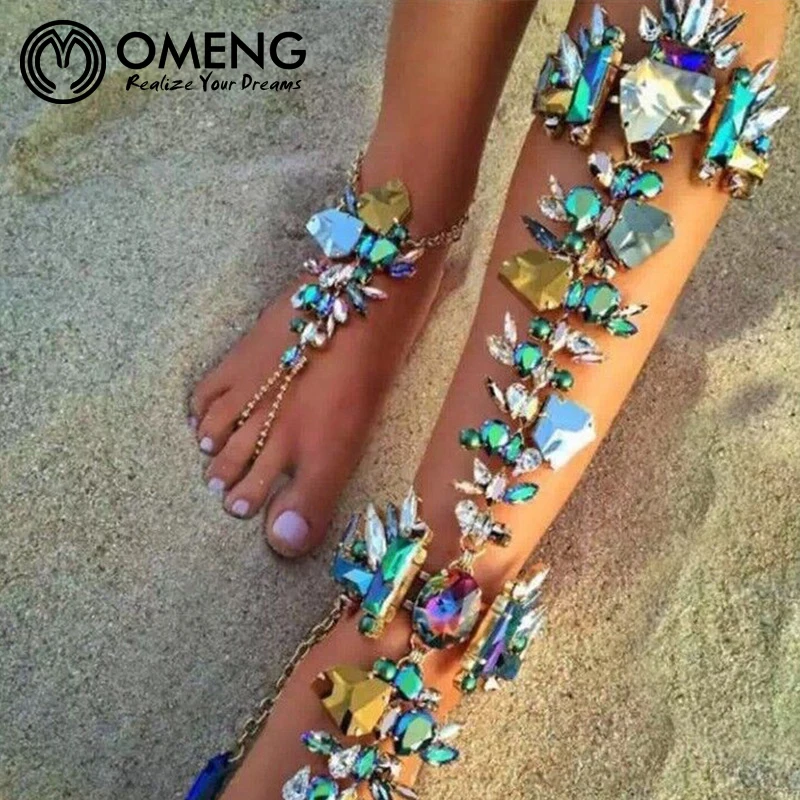 Omeng 2017 бренд пляжный отдых ботильоны браслет Сандалии для девочек сексуальные