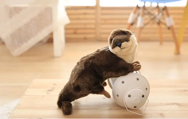 Около 45 см имитирующая eeasan River Otter плюшевая игрушка мягкая кукла подушка