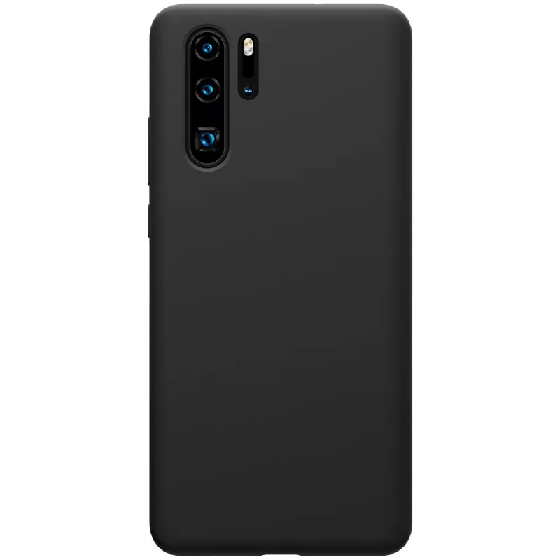 Черный 10 шт./лот NILLKIN Flex чистый чехол для huawei P30 Pro Жидкая силиконовая Резина противоударный чехол для телефона - Цвет: Черный
