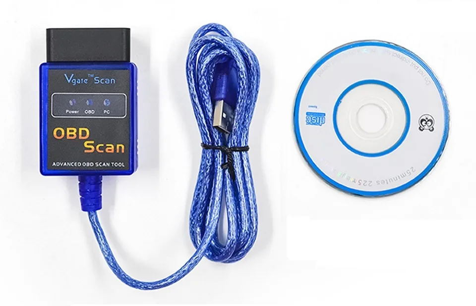 2020 Vgate сканер USB ELM327 OBD2 OBD 2 интерфейсный кабель автомобильный ECU диагностический