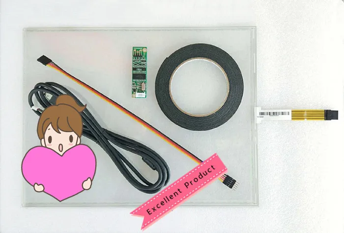 

Комплект 5-проводной USB-панели для 15-дюймового сенсорного экрана