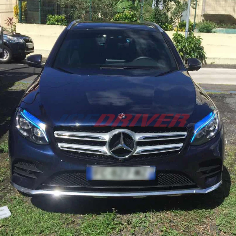 Светодиодный фонарь Icedriver для Mercedes Benz A class дневные ходовые огни A45 AMG A200 красный