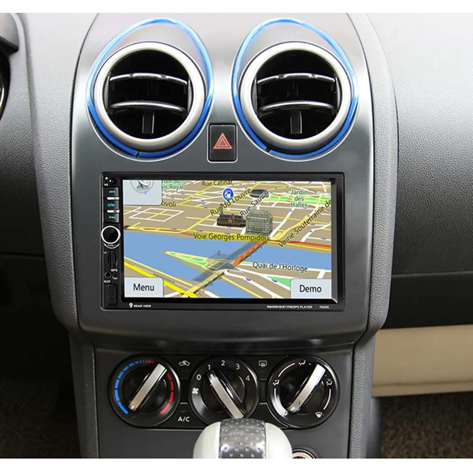 2 DIN Автомобильный мультимедийный плеер GPS навигация 7 ''автомобильный Радио