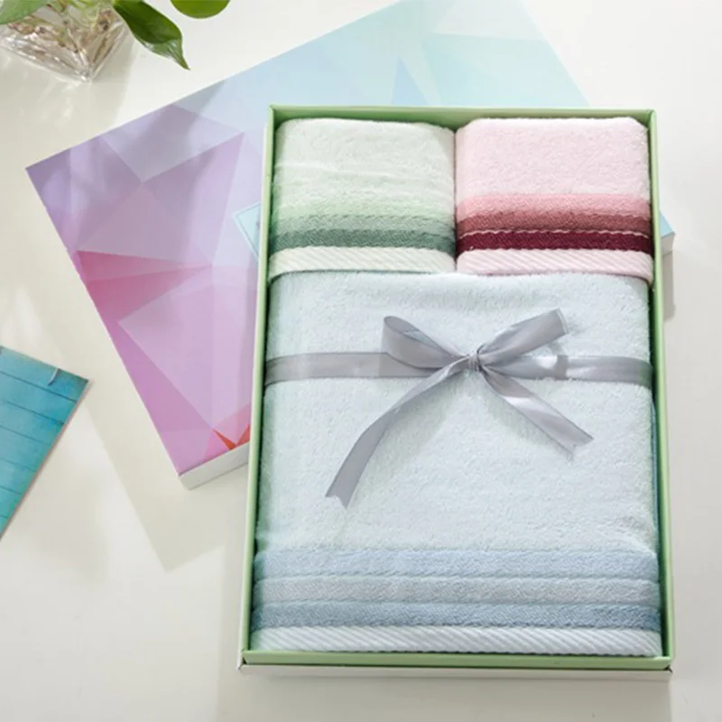 Заказной картон бамбуковое волокно полотенце набор 3 шт./компл. банное супер