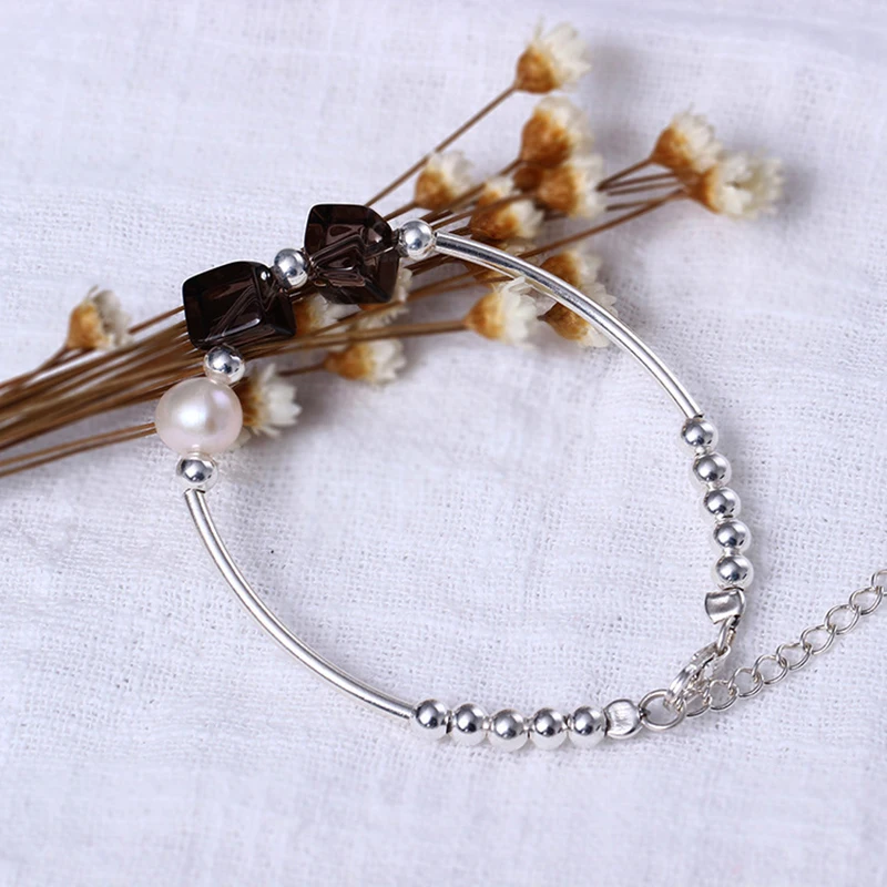 Женский браслет из серебра 925 пробы с искусственными камнями|bracelets for|bracelets for