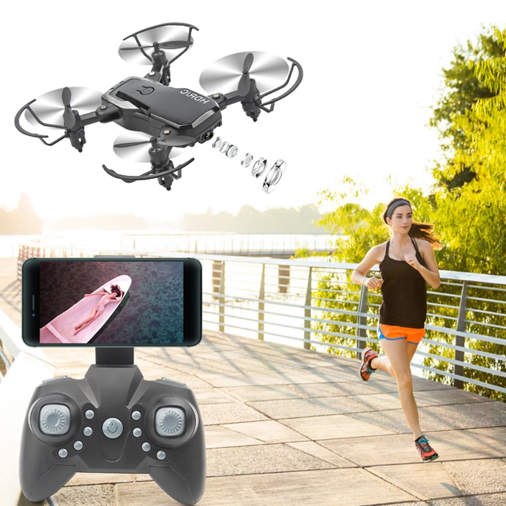 Мини Дрон с 0 3/2MP Камера HD RC вертолет складной Квадрокоптер высокой режим