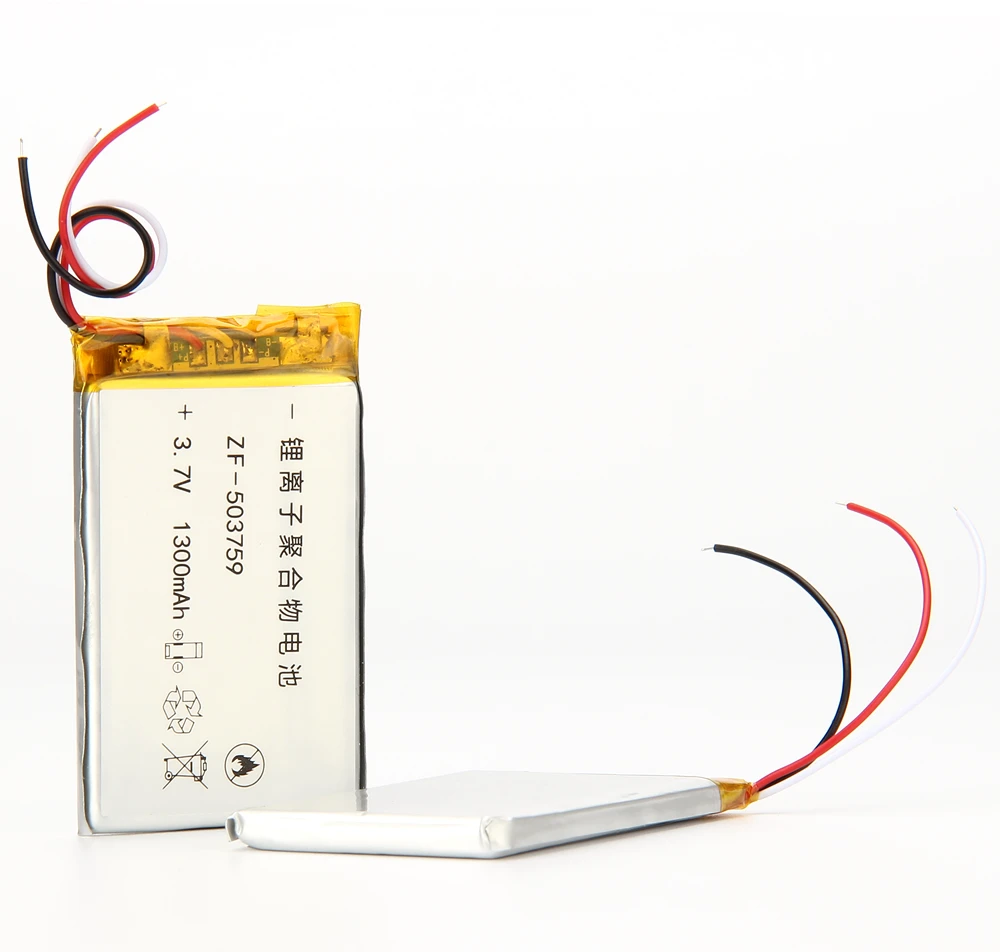 3 7 В 1300 мАч литий-полимерная батарея 503759 для gps игрушка-навигатор POWER BANK mp3 mp4