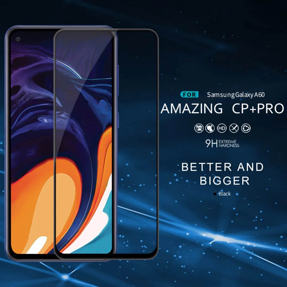 Закаленное стекло Nillkin Экран протектор для samsung Galaxy A60 противовзрывная защитная пленка CP+ PRO 2.5D полное защитное покрытие, Стекло