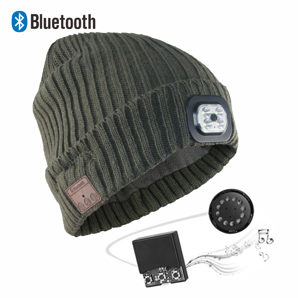 Arikasen Bluetooth наушники зима теплая шапка вязаная с беспроводными наушниками бини